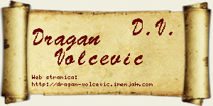 Dragan Volčević vizit kartica
